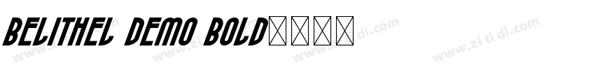 Belithel Demo Bold字体转换